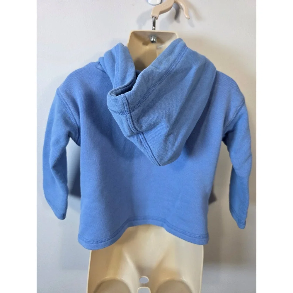 Ralph Lauren Polo Toddler Boys Light Blue Logo Pullover Hoodie 12M